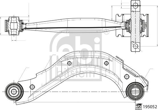 Febi Bilstein 195148 - Bras de liaison, suspension de roue cwaw.fr