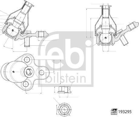 Febi Bilstein 193295 - Rotule de suspension cwaw.fr