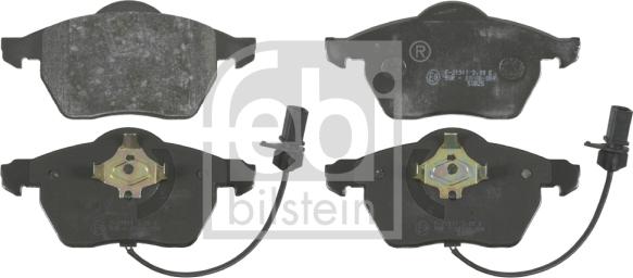 Febi Bilstein 16448 - Kit de plaquettes de frein, frein à disque cwaw.fr