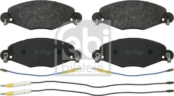 Febi Bilstein 16419 - Kit de plaquettes de frein, frein à disque cwaw.fr