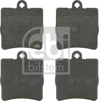 Febi Bilstein 16474 - Kit de plaquettes de frein, frein à disque cwaw.fr