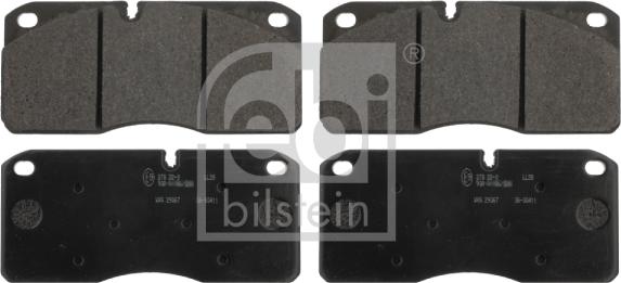 Febi Bilstein 16595 - Kit de plaquettes de frein, frein à disque cwaw.fr