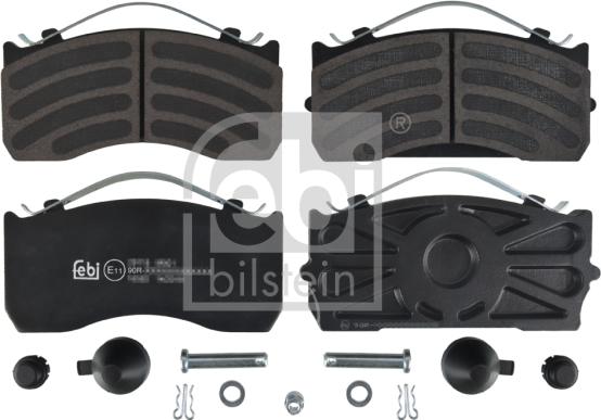 Febi Bilstein 16592 - Kit de plaquettes de frein, frein à disque cwaw.fr