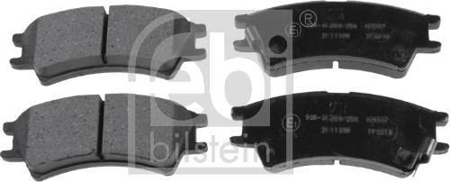 Febi Bilstein 16541 - Kit de plaquettes de frein, frein à disque cwaw.fr