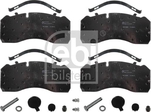 Febi Bilstein 16563 - Kit de plaquettes de frein, frein à disque cwaw.fr