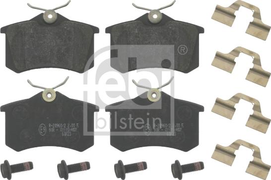 Febi Bilstein 16527 - Kit de plaquettes de frein, frein à disque cwaw.fr