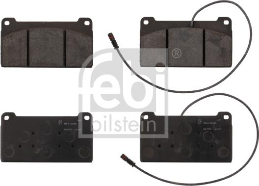 Febi Bilstein 16696 - Kit de plaquettes de frein, frein à disque cwaw.fr