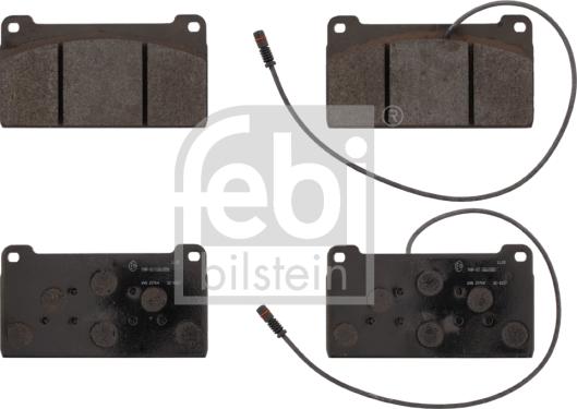 Febi Bilstein 16697 - Kit de plaquettes de frein, frein à disque cwaw.fr