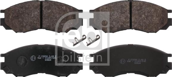 Febi Bilstein 16645 - Kit de plaquettes de frein, frein à disque cwaw.fr