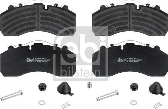 Febi Bilstein 16665 - Kit de plaquettes de frein, frein à disque cwaw.fr