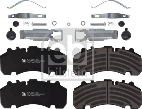 Febi Bilstein 16606 - Kit de plaquettes de frein, frein à disque cwaw.fr