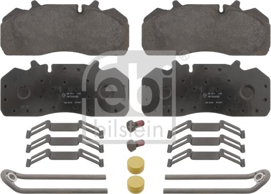 Febi Bilstein 16638 - Kit de plaquettes de frein, frein à disque cwaw.fr