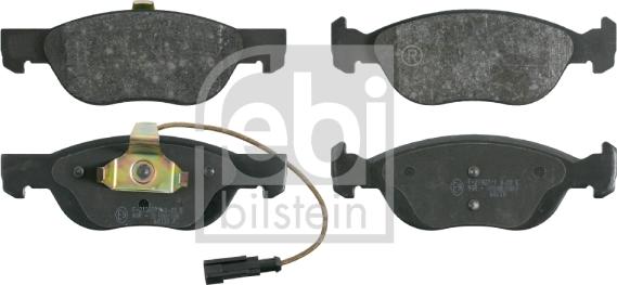 Febi Bilstein 16091 - Kit de plaquettes de frein, frein à disque cwaw.fr