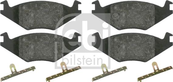 Febi Bilstein 16011 - Kit de plaquettes de frein, frein à disque cwaw.fr