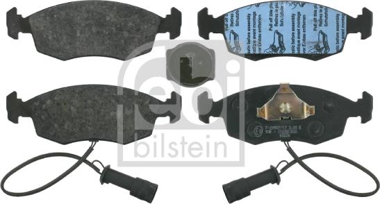 Febi Bilstein 16022 - Kit de plaquettes de frein, frein à disque cwaw.fr