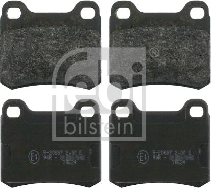 Febi Bilstein 16154 - Kit de plaquettes de frein, frein à disque cwaw.fr