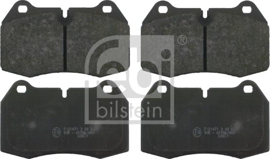 Febi Bilstein 16109 - Kit de plaquettes de frein, frein à disque cwaw.fr