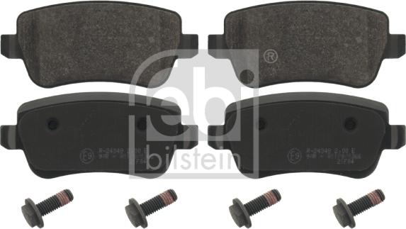 Febi Bilstein 16852 - Kit de plaquettes de frein, frein à disque cwaw.fr