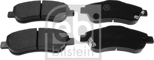 Febi Bilstein 16806 - Kit de plaquettes de frein, frein à disque cwaw.fr