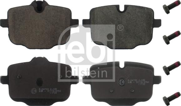 Febi Bilstein 16812 - Kit de plaquettes de frein, frein à disque cwaw.fr