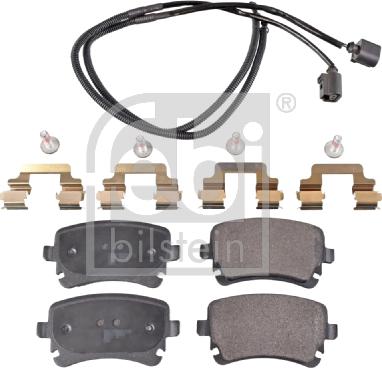 Febi Bilstein 16826 - Kit de plaquettes de frein, frein à disque cwaw.fr