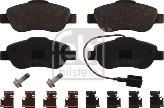 Febi Bilstein 16879 - Kit de plaquettes de frein, frein à disque cwaw.fr