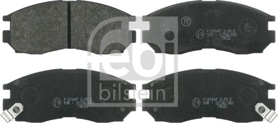 Febi Bilstein 16327 - Kit de plaquettes de frein, frein à disque cwaw.fr