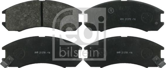 Febi Bilstein 16282 - Kit de plaquettes de frein, frein à disque cwaw.fr