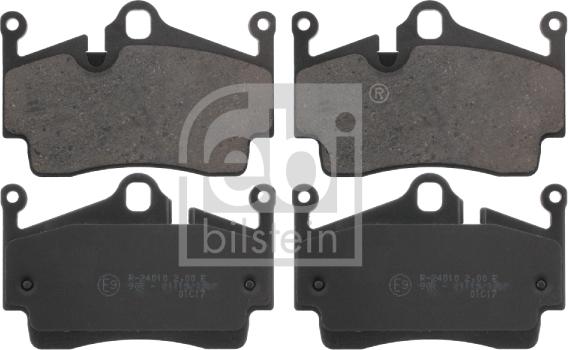 Febi Bilstein 16758 - Kit de plaquettes de frein, frein à disque cwaw.fr