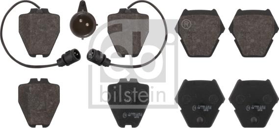 Febi Bilstein 16763 - Kit de plaquettes de frein, frein à disque cwaw.fr