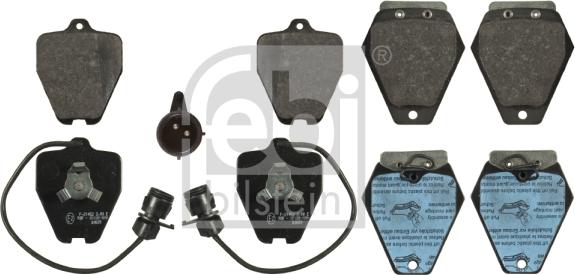 Febi Bilstein 16762 - Kit de plaquettes de frein, frein à disque cwaw.fr