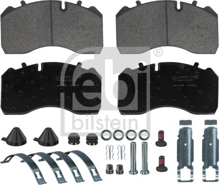 Febi Bilstein 16719 - Kit de plaquettes de frein, frein à disque cwaw.fr