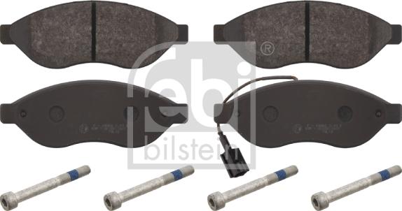 Febi Bilstein 16716 - Kit de plaquettes de frein, frein à disque cwaw.fr