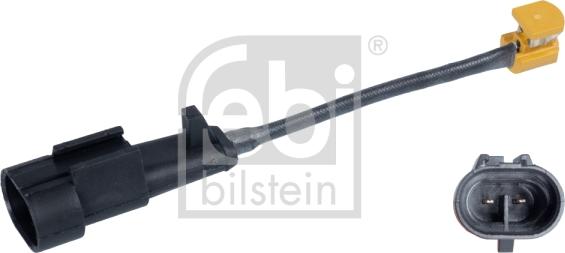 Febi Bilstein 106207 - Contact d'avertissement, usure des plaquettes de frein cwaw.fr