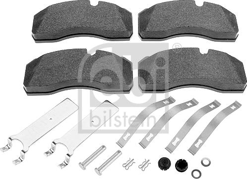 Febi Bilstein 10674 - Kit de plaquettes de frein, frein à disque cwaw.fr