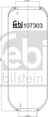 Febi Bilstein 107303 - Ressort pneumatique, suspension pneumatique cwaw.fr