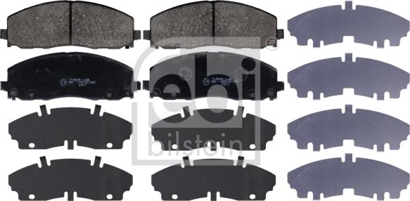 Febi Bilstein 116061 - Kit de plaquettes de frein, frein à disque cwaw.fr
