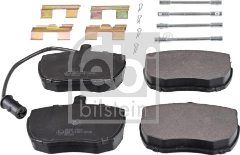 Febi Bilstein 116127 - Kit de plaquettes de frein, frein à disque cwaw.fr