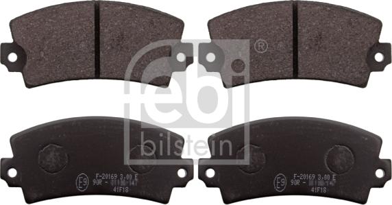 Febi Bilstein 116179 - Kit de plaquettes de frein, frein à disque cwaw.fr