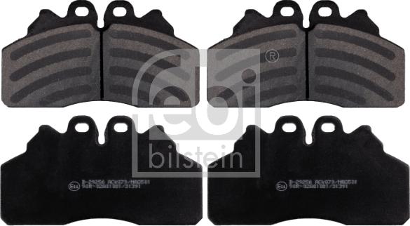 Febi Bilstein 116258 - Kit de plaquettes de frein, frein à disque cwaw.fr