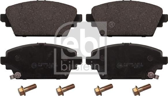 Febi Bilstein 116204 - Kit de plaquettes de frein, frein à disque cwaw.fr