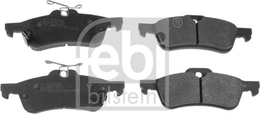 Febi Bilstein 116283 - Kit de plaquettes de frein, frein à disque cwaw.fr