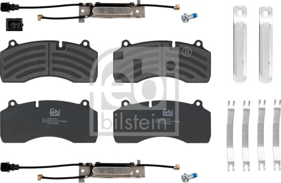 Febi Bilstein 116232 - Kit de plaquettes de frein, frein à disque cwaw.fr