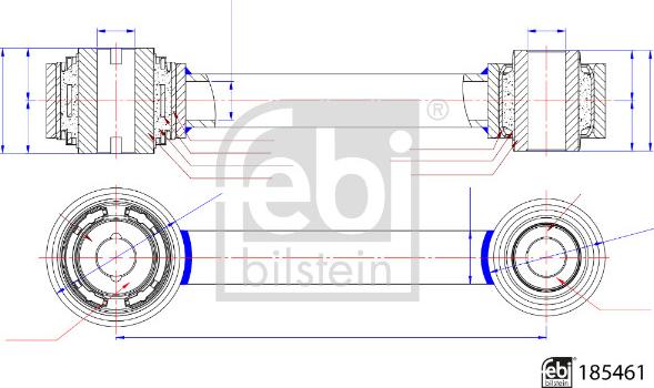 Febi Bilstein 185461 - Biellette de barre stabilisatrice cwaw.fr