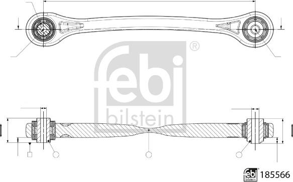 Febi Bilstein 185566 - Bras de liaison, suspension de roue cwaw.fr