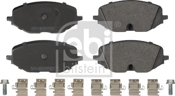 Febi Bilstein 180631 - Kit de plaquettes de frein, frein à disque cwaw.fr