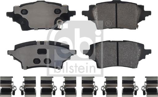 Febi Bilstein 180129 - Kit de plaquettes de frein, frein à disque cwaw.fr