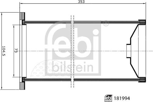 Febi Bilstein 181994 - Filtre à air cwaw.fr