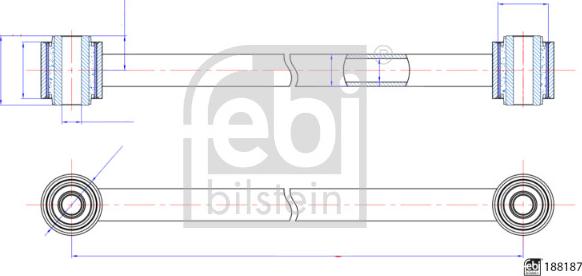 Febi Bilstein 188187 - Biellette de barre stabilisatrice cwaw.fr