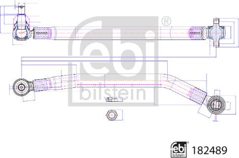 Febi Bilstein 182489 - Bras de liaison, suspension de roue cwaw.fr